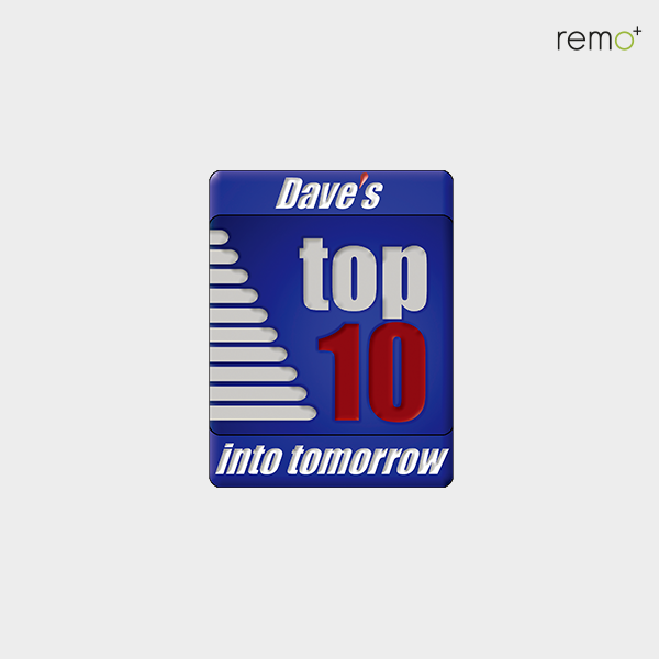 Dave's Top 10 award from Into Tomorrow with Dave Graveline